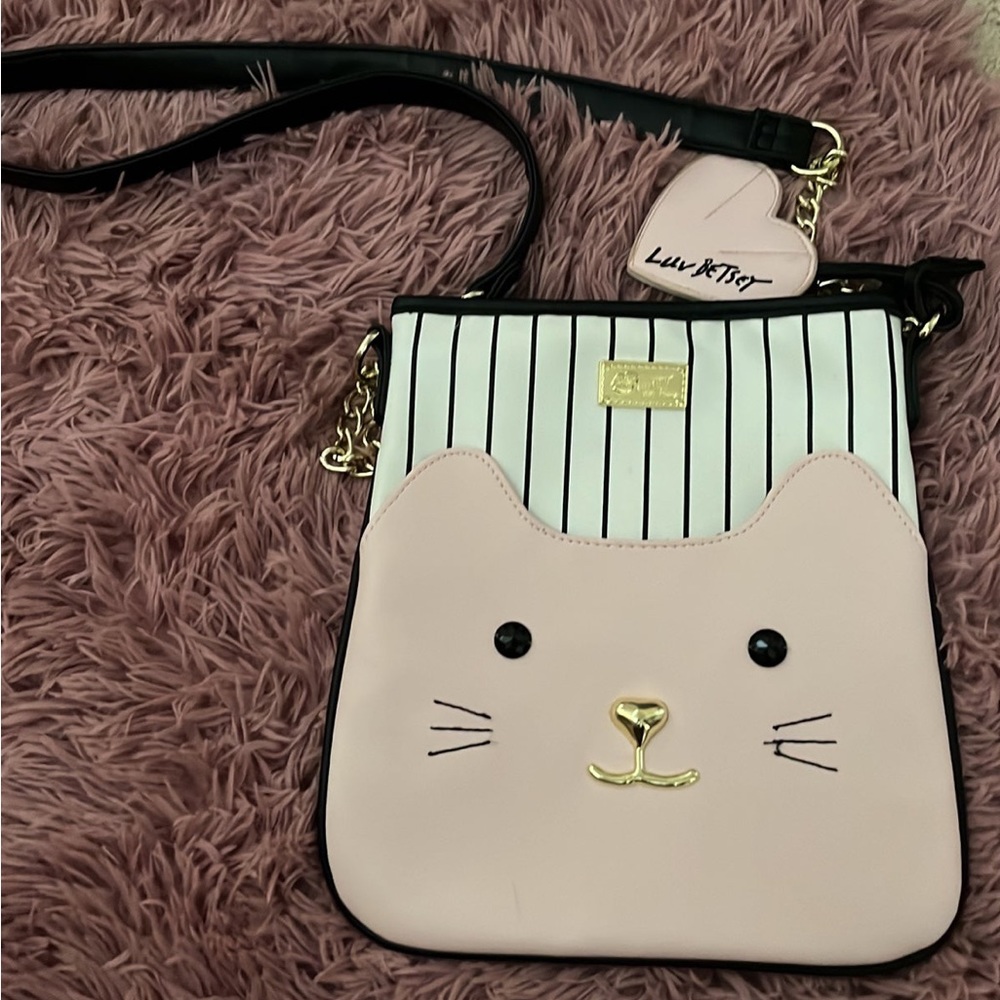 Betsey Johnson Cat Crossbody Purse